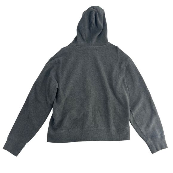 Vintage Polo By Ralph Lauren Hoodie Mens Large Grey Black Fleece Sweatshirt Zip - Picture 10 of 10